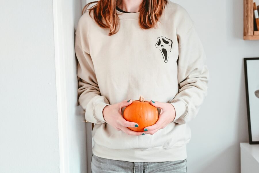 Distressed Long Sleeve Polyester Halloween Apparel